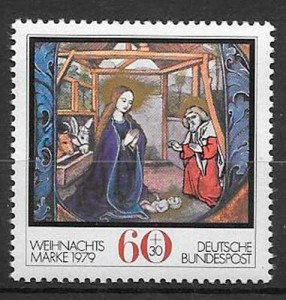sellos colección navidad Alemania 1979