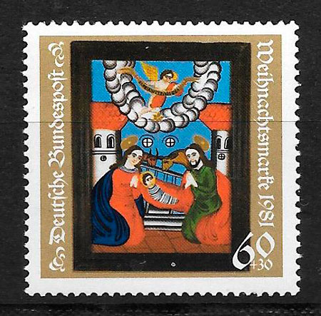 sellos navidad 1981 Alemania
