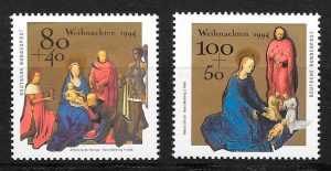colección sellos navidad Alemania 1994