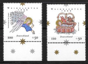 sellos navidad Alemania 1999