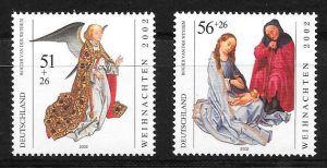 colección sellos navidad Alemania 2002