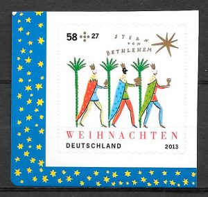 filatelia colección navidad Alemania 2013
