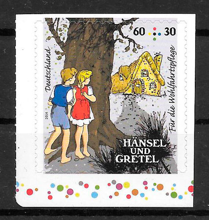 coleción sellos cuentos Alemania 2014