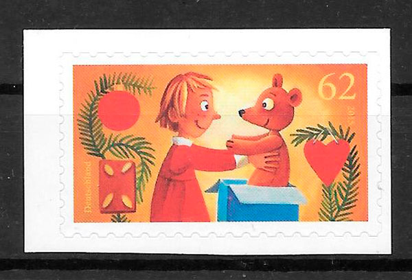 colección sellos navidad Alemania 2015