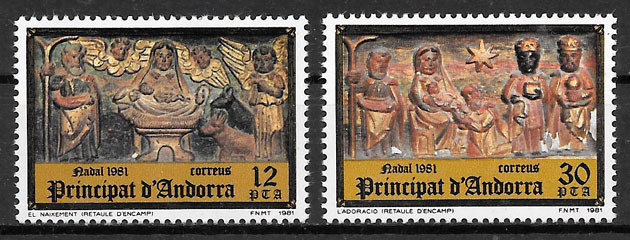 sellos Andorra Espanola 1981
