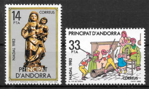sellos Andorra Espanola 1982