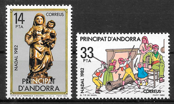 sellos Andorra Espanola 1982