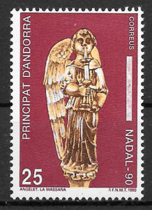filatelia navidad Andorra Espanola 1990