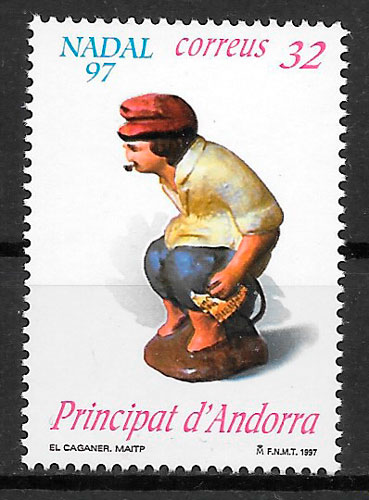 sellos navidad Andorra Espanola 1997