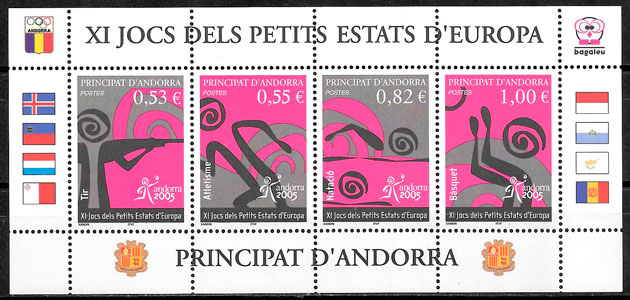 sellos deporte Andorra Francesa 2005