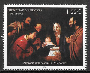 filatelia coleccion navidad 2005 Andorra Francesa