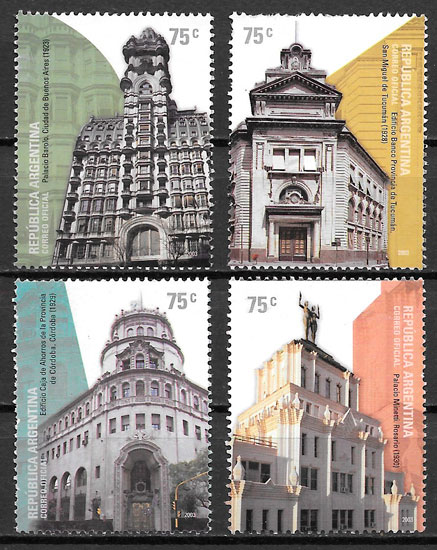 clección sellos arquitectura Argentina 2003