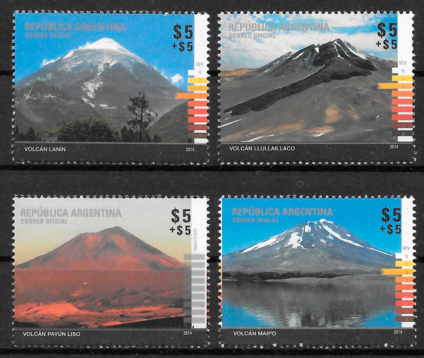 colección sellos turismo Argentina 2014