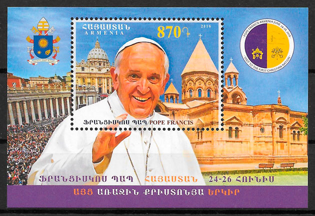 sellos personalidad Armenia 2016