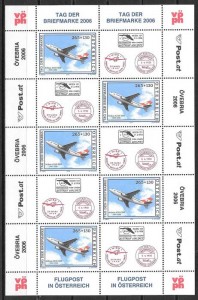 FILATELIA AVIONES AUSTRIA 2006