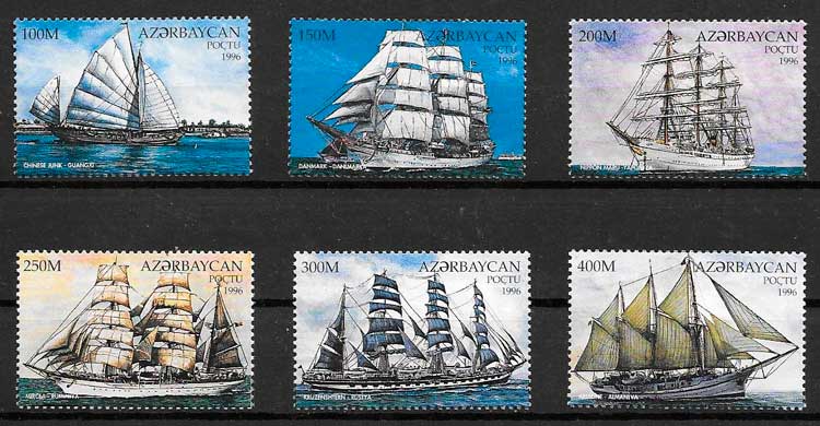 coleccion sellos tarnsporte Azervaiyan 1996