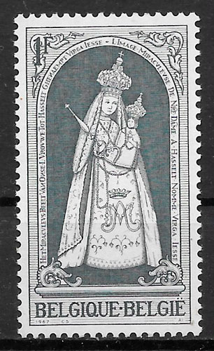 sellos navidad Belgica 1967