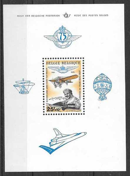 sellos transporte Belgica 1976