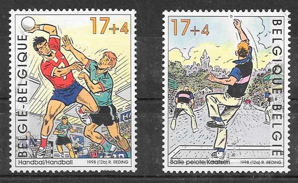 sellos deporte Belgica 1998