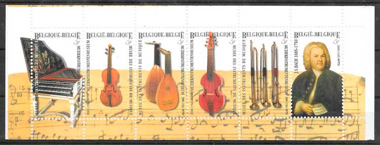 coleccion sellos arte Belgica 1998