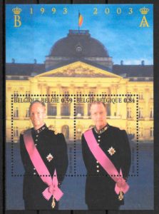 filatelia personalidad Belgica 2003