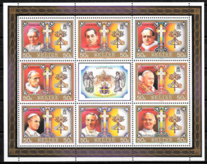filatelia colección personalidad Belice 1986