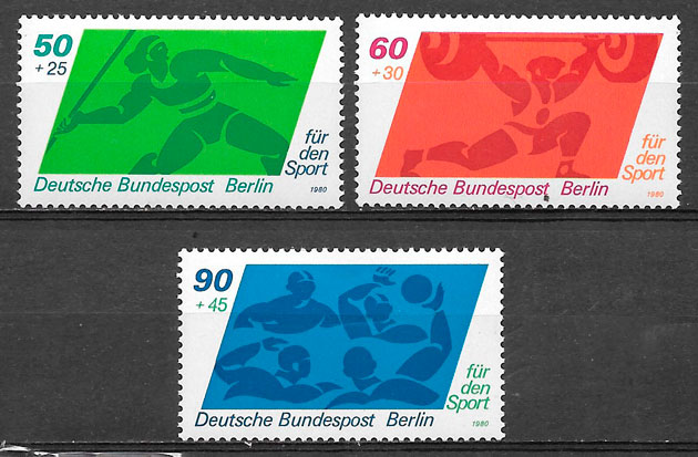colección sellos deporte Berlin 1980