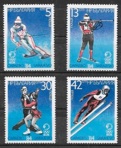 colección sellos deporte Bulgaria 1983