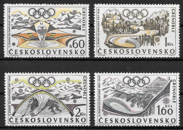sellos deporte Checoslovaquia 1968