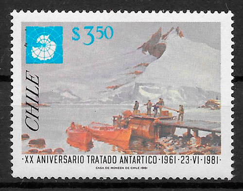 sellos turismo Chile 1981