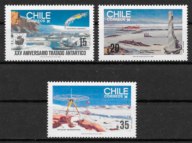 filatelia turismo Chile 1985
