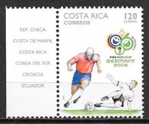 sellos colección deporte 2006 Costa Rica