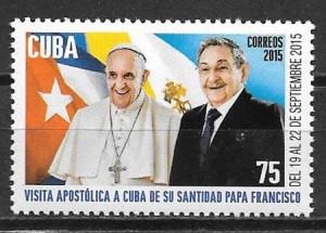 sellos colección personalidades Cuba 2015