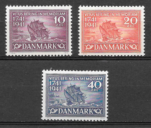 sellos transporte Dinamarca 1941