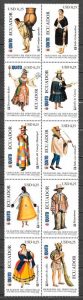 filatelia colección arte Eucador 2005