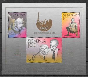 filatelia deporte Eslovenia 1998