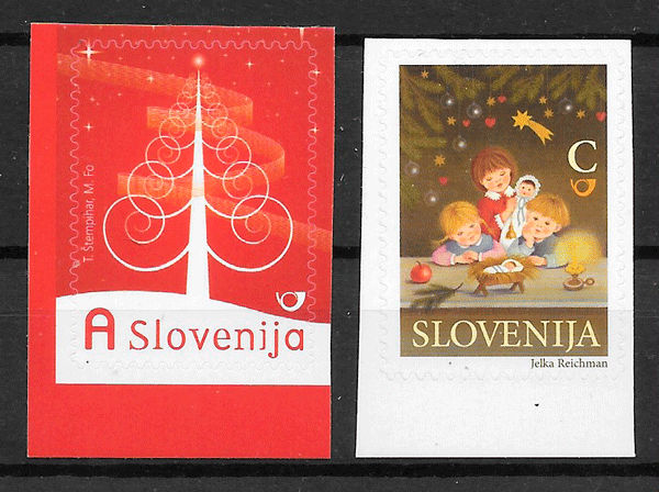 filatelia navidad Eslovenia 2009