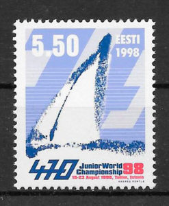 colección sellos deporte Estonia 1998