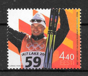 sellos deporte Estonia 2002