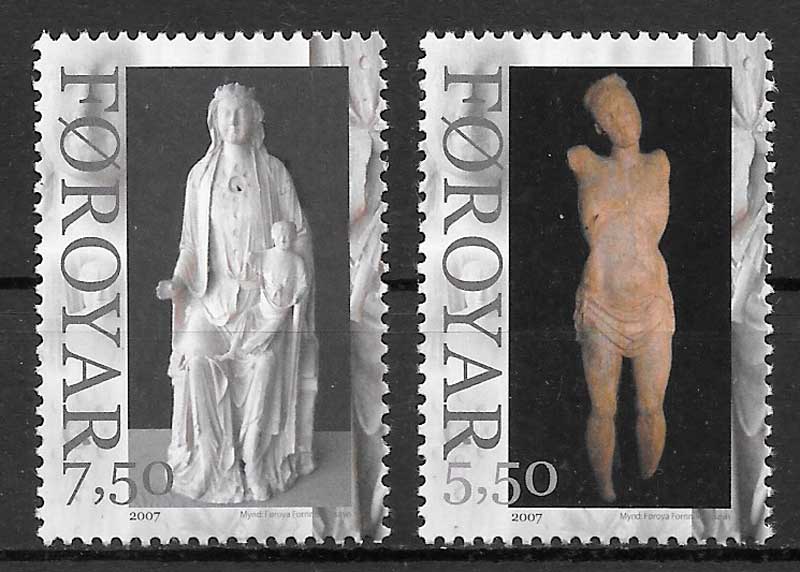 coleccion sellos arte Feroe 2007