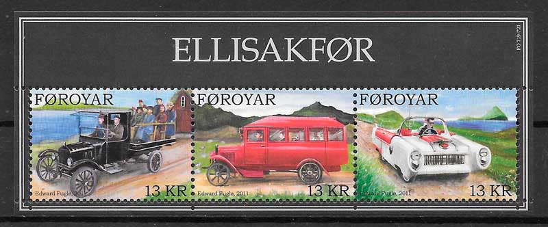coloeccion sellos transporte Feroe 2011