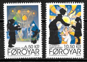 coleccion sellos navidad Feroe 2011