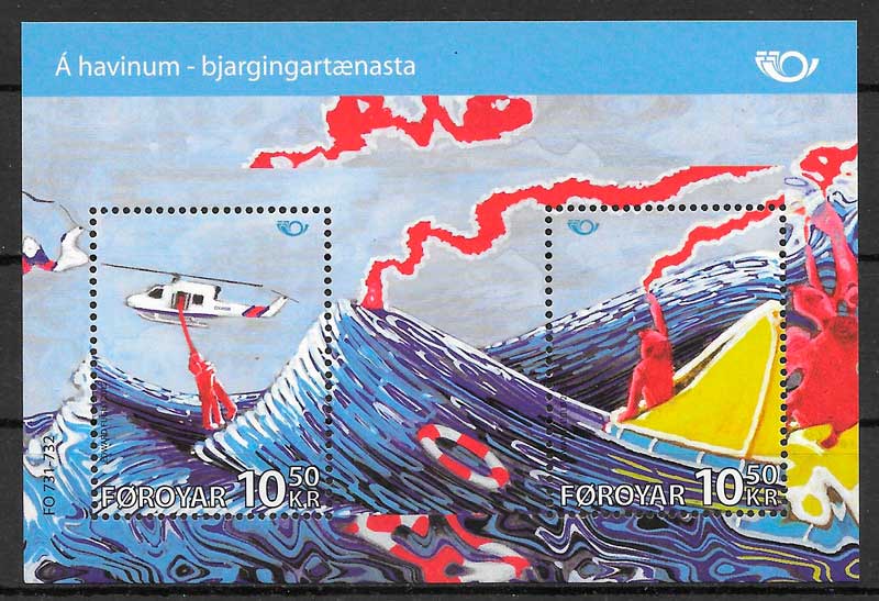 coleccion sellos transporte Feroe 2012