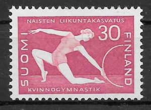 filatelia coleccion deporte Finlandia 1959