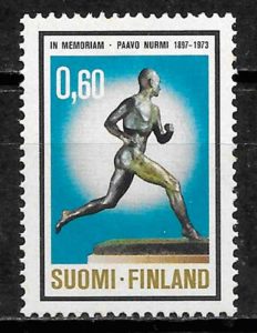 filatelia deporte Finlandia 1973