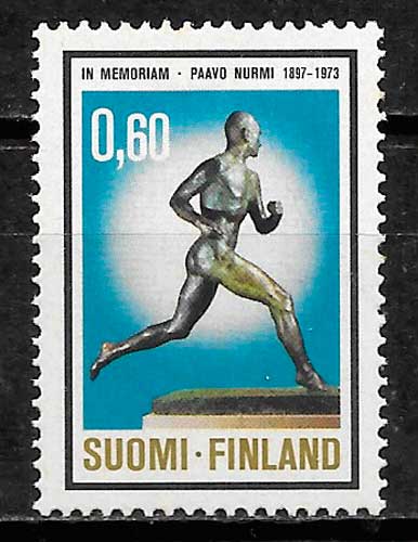 filatelia deporte Finlandia 1973