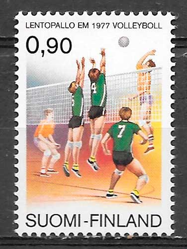 coleccion sellos deporte Finlandia 1977