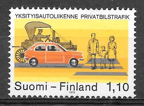 sellos transporte Finlandia 1979