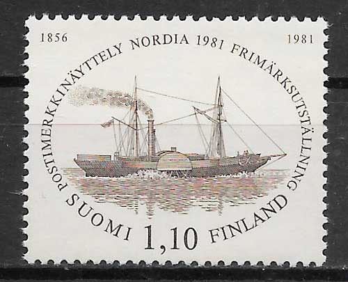 sellos transporte Finlandia 1981