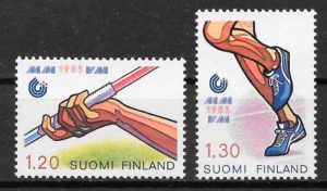 sellos deporte Finlandia 1983